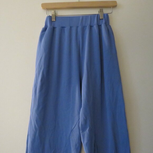BIANCA SAUNDERS Light Blue Three-Pocket Lounge Pants Minimalist Quiet Luxury M - Picture 4 of 14